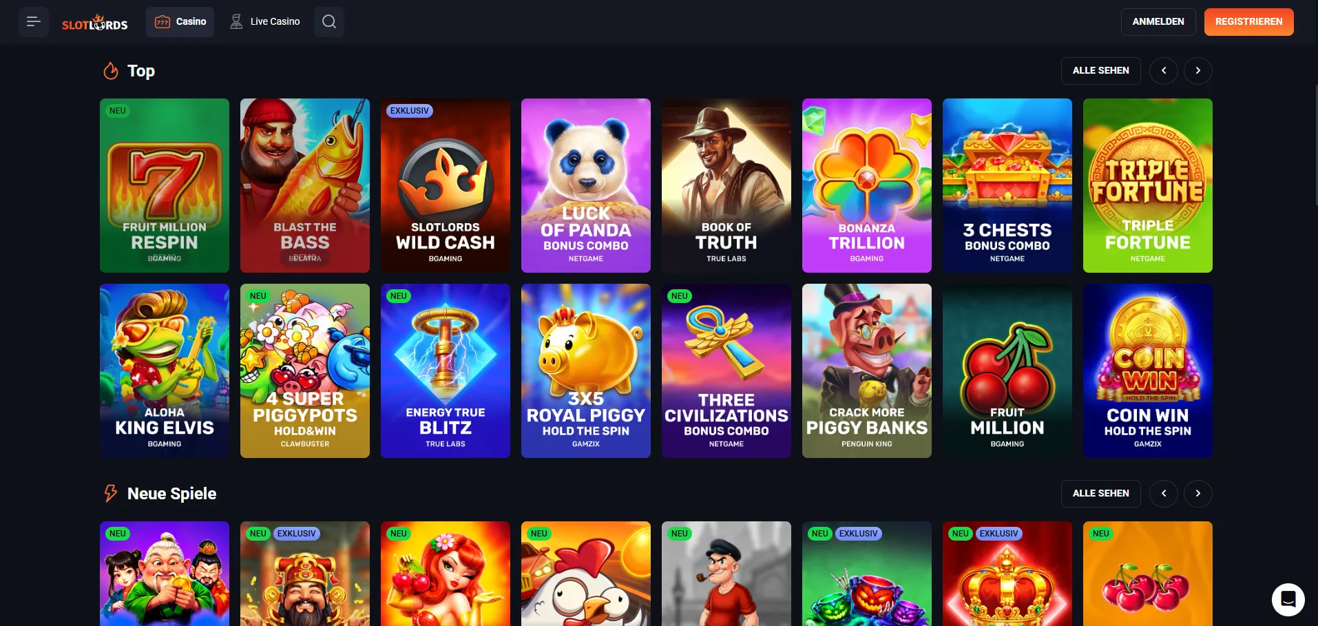 Slotlords Casino Bonus
